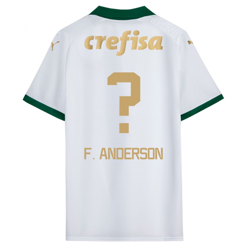 Kinderen Felipe Anderson #0 Wit Groen Uitshirt Uittenue 2024/25 T-Shirt België