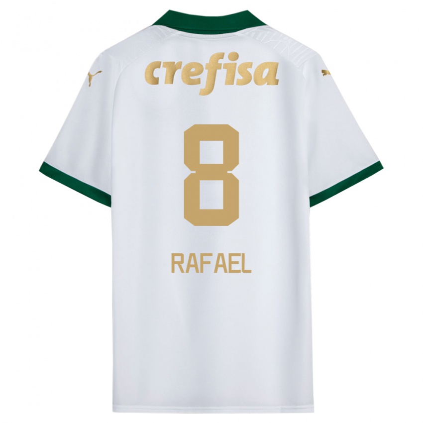 Kinderen Ze Rafael #8 Wit Groen Uitshirt Uittenue 2024/25 T-Shirt België