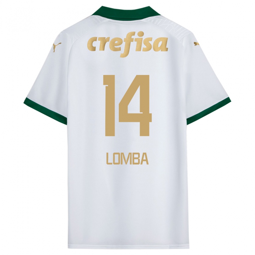 Kinderen Marcelo Lomba #14 Wit Groen Uitshirt Uittenue 2024/25 T-Shirt België