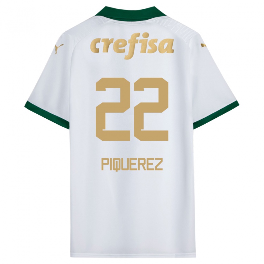 Kinderen Joaquin Piquerez #22 Wit Groen Uitshirt Uittenue 2024/25 T-Shirt België