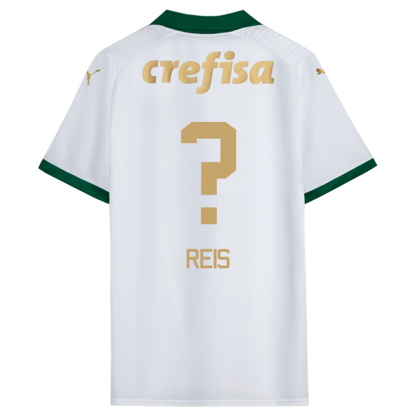 Enfant Maillot Vitor Reis #0 Blanc Vert Tenues Extérieur 2024/25 T-Shirt Belgique