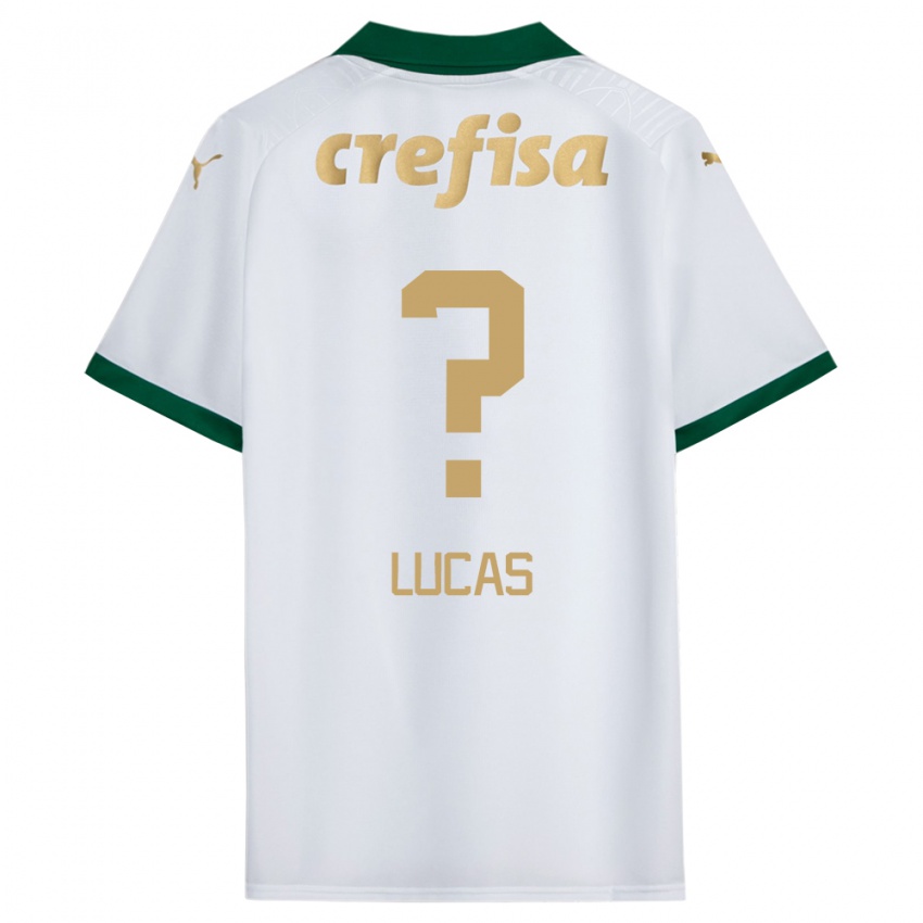 Enfant Maillot André Lucas #0 Blanc Vert Tenues Extérieur 2024/25 T-Shirt Belgique