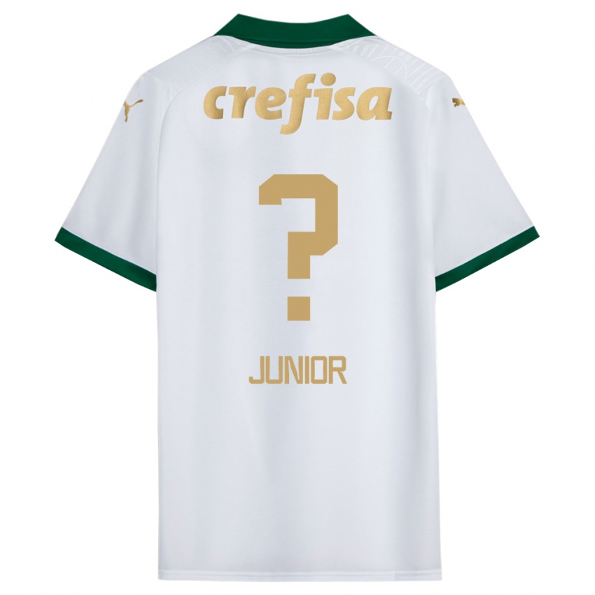 Kinderen Gilberto Junior #0 Wit Groen Uitshirt Uittenue 2024/25 T-Shirt België