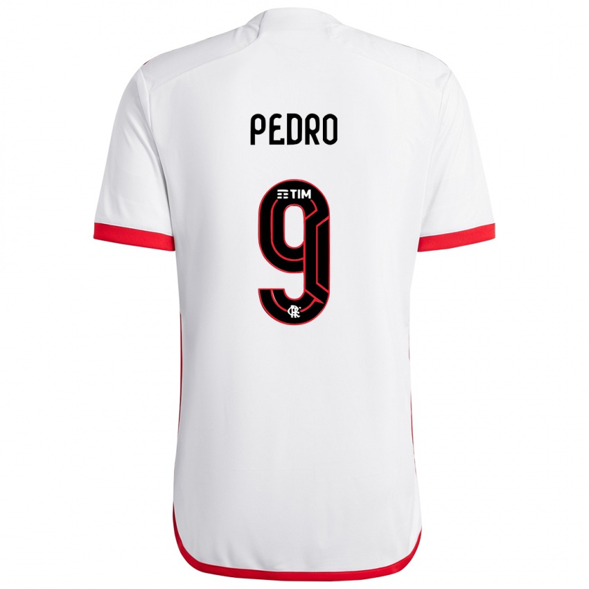 Kinderen Pedro #9 Wit Rood Uitshirt Uittenue 2024/25 T-Shirt België