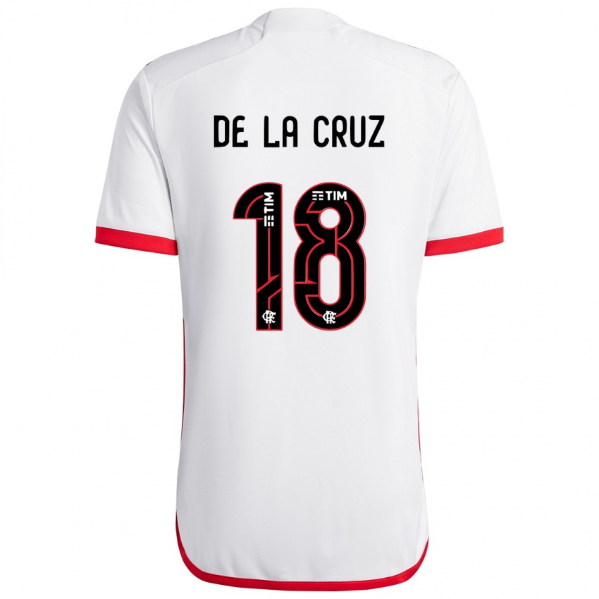 Kinderen Nicolas De La Cruz #18 Wit Rood Uitshirt Uittenue 2024/25 T-Shirt België