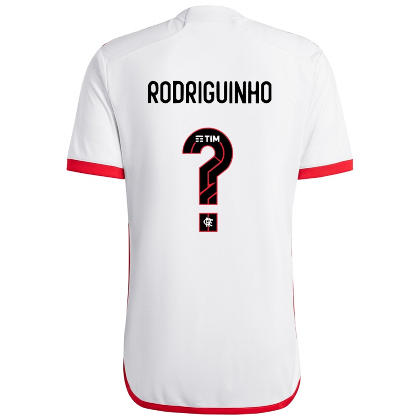 Kinderen Rodriguinho #0 Wit Rood Uitshirt Uittenue 2024/25 T-Shirt België