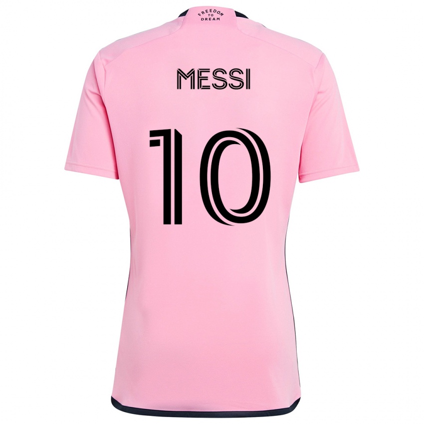 Heren Lionel Messi #10 Roze Thuisshirt Thuistenue 2024/25 T-Shirt België