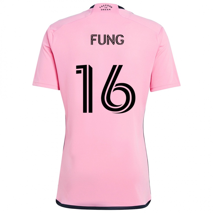 Heren Victor Fung #16 Roze Thuisshirt Thuistenue 2024/25 T-Shirt België