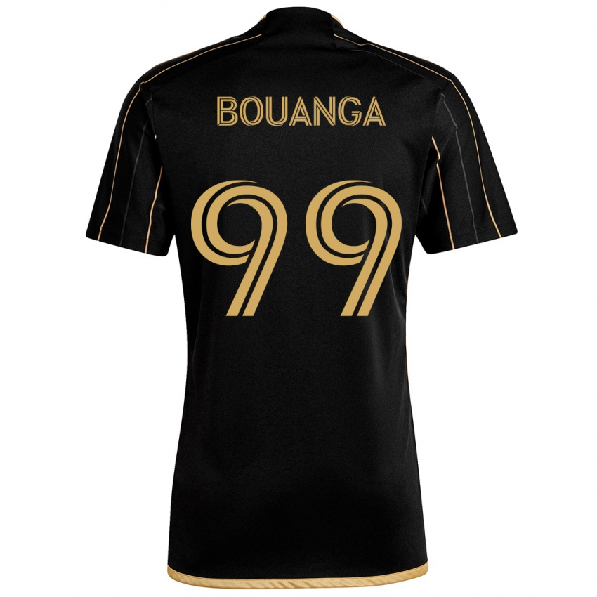 Heren Denis Bouanga #99 Zwart Goud Thuisshirt Thuistenue 2024/25 T-Shirt België