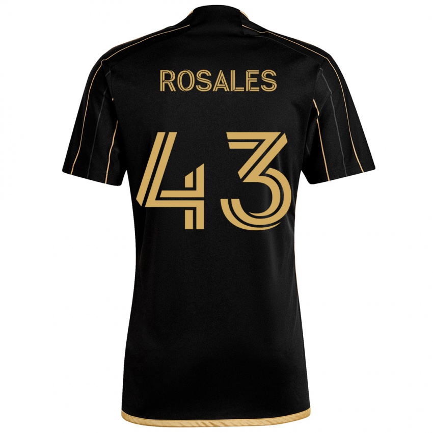 Heren Diego Rosales #43 Zwart Goud Thuisshirt Thuistenue 2024/25 T-Shirt België