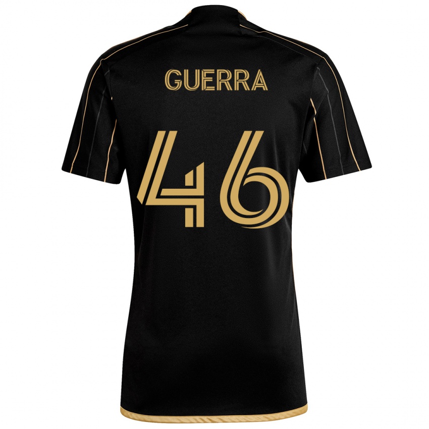 Homme Maillot Decarlo Guerra #46 Or Noir Tenues Domicile 2024/25 T-Shirt Belgique