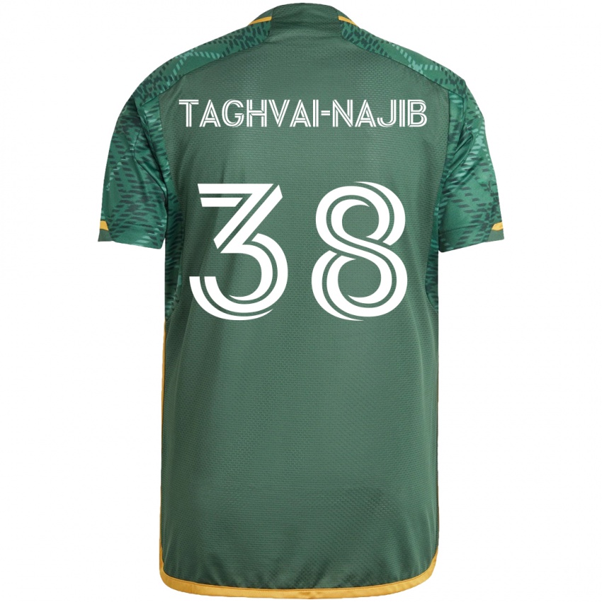 Heren Braxton Taghvai-Najib #38 Groen Oranje Thuisshirt Thuistenue 2024/25 T-Shirt België