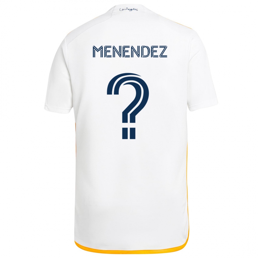 Heren Alexsander Menendez #0 Wit Geel Thuisshirt Thuistenue 2024/25 T-Shirt België