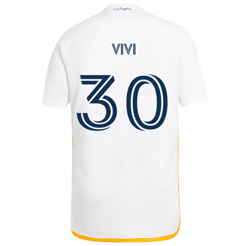 Herren Gino Vivi #30 Weiß Gelb Heimtrikot Trikot 2024/25 T-Shirt Belgien