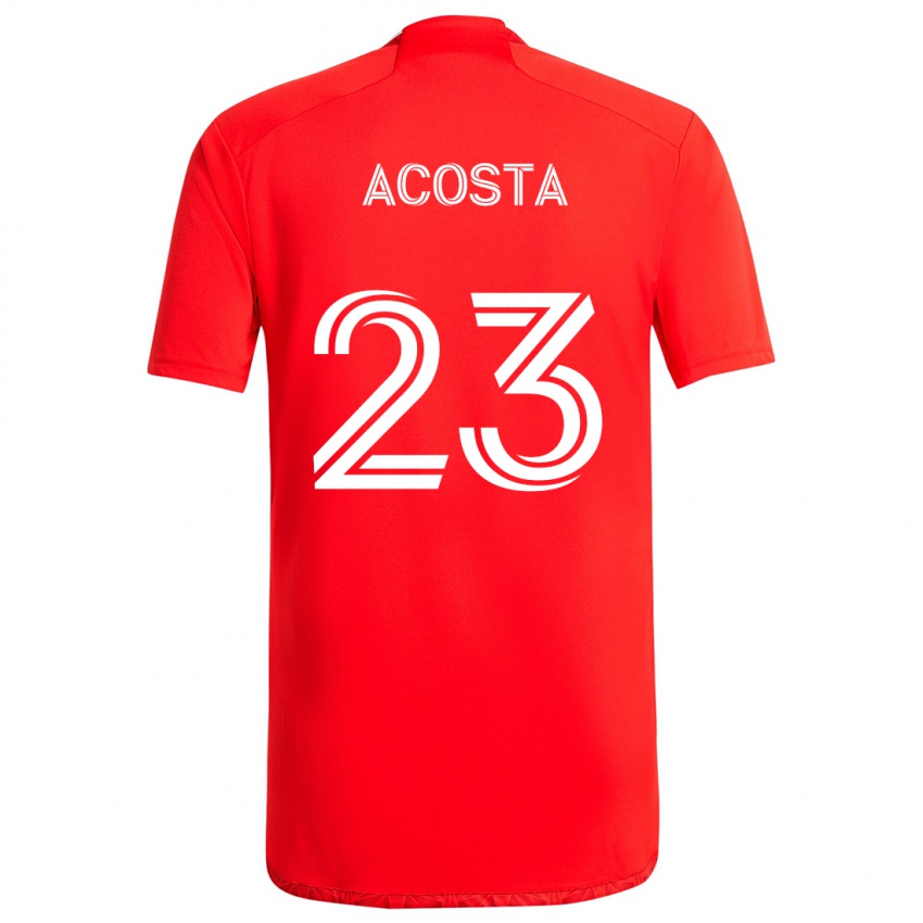 Heren Kellyn Acosta #23 Rood Wit Thuisshirt Thuistenue 2024/25 T-Shirt België