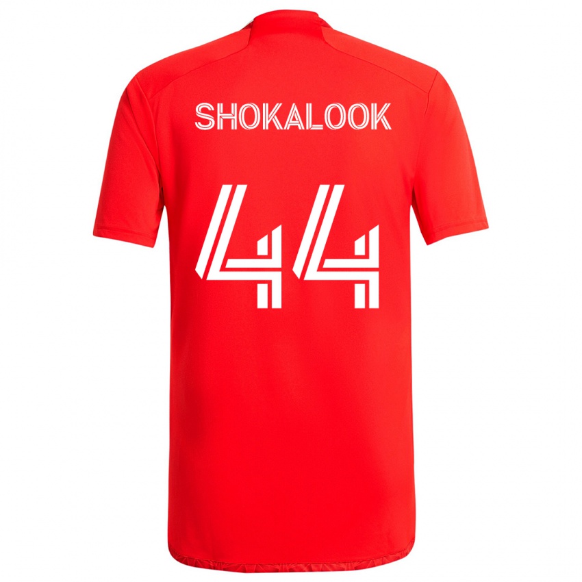 Heren Jason Shokalook #44 Rood Wit Thuisshirt Thuistenue 2024/25 T-Shirt België