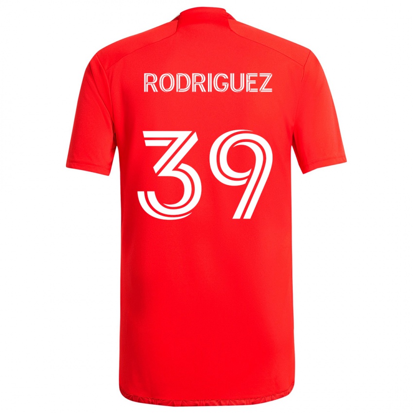 Heren Allan Rodriguez #39 Rood Wit Thuisshirt Thuistenue 2024/25 T-Shirt België