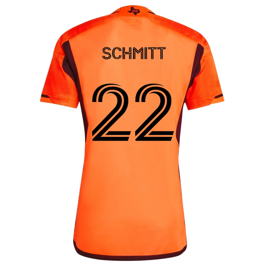 Heren Tate Schmitt #22 Oranje Zwart Thuisshirt Thuistenue 2024/25 T-Shirt België