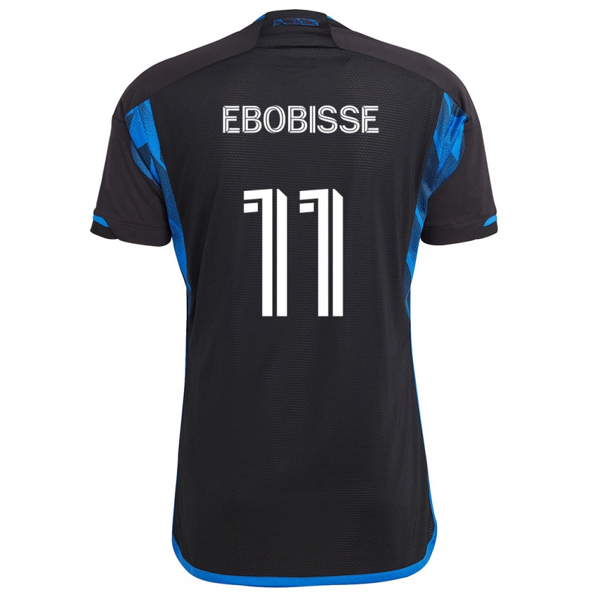 Herren Jeremy Ebobisse #11 Blau Schwarz Heimtrikot Trikot 2024/25 T-Shirt Belgien