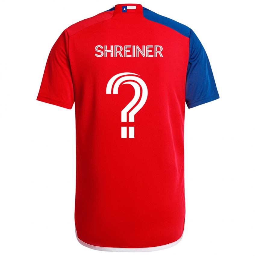 Heren Luke Shreiner #0 Blauw Rood Thuisshirt Thuistenue 2024/25 T-Shirt België