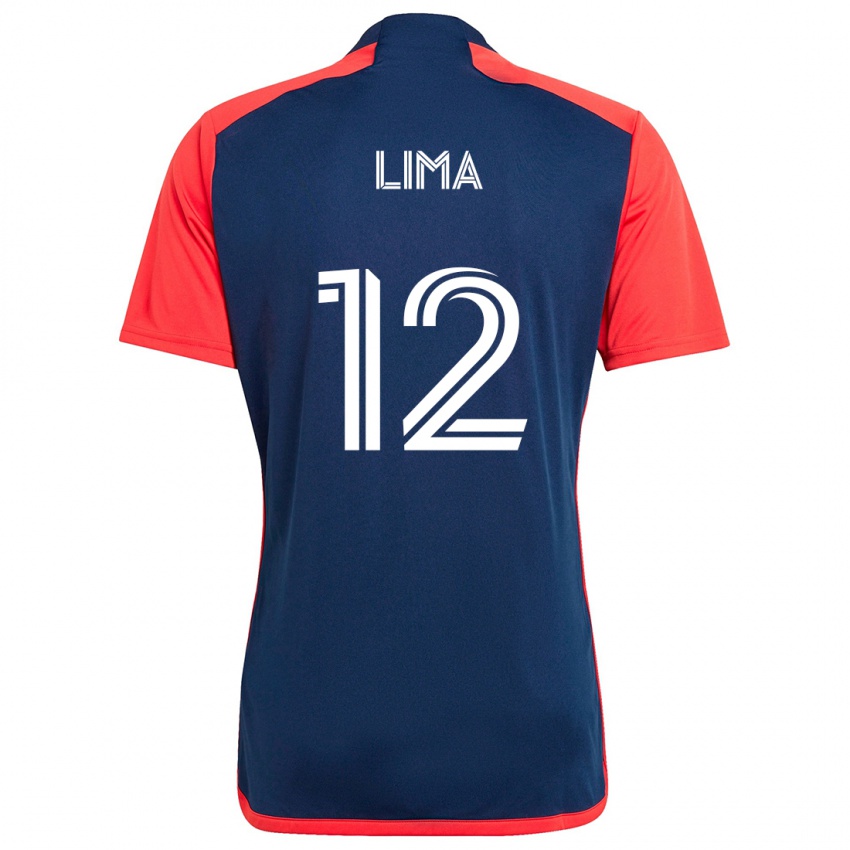 Heren Nick Lima #12 Blauw Rood Thuisshirt Thuistenue 2024/25 T-Shirt België