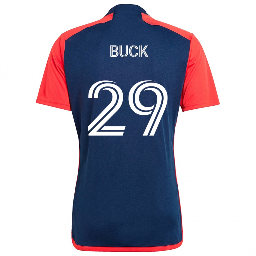 Heren Noel Buck #29 Blauw Rood Thuisshirt Thuistenue 2024/25 T-Shirt België