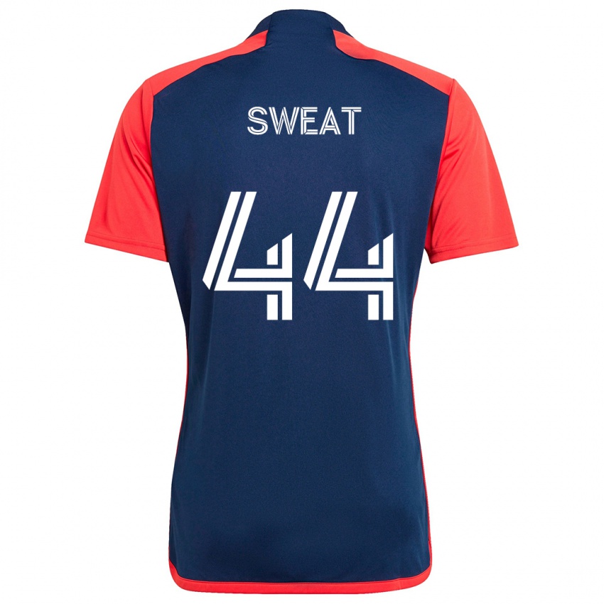 Heren Ben Sweat #44 Blauw Rood Thuisshirt Thuistenue 2024/25 T-Shirt België