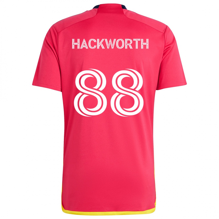 Heren Larsen Hackworth #88 Rood Blauw Thuisshirt Thuistenue 2024/25 T-Shirt België