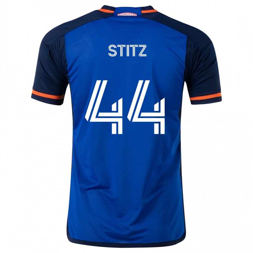 Heren Ben Stitz #44 Blauw Wit Thuisshirt Thuistenue 2024/25 T-Shirt België