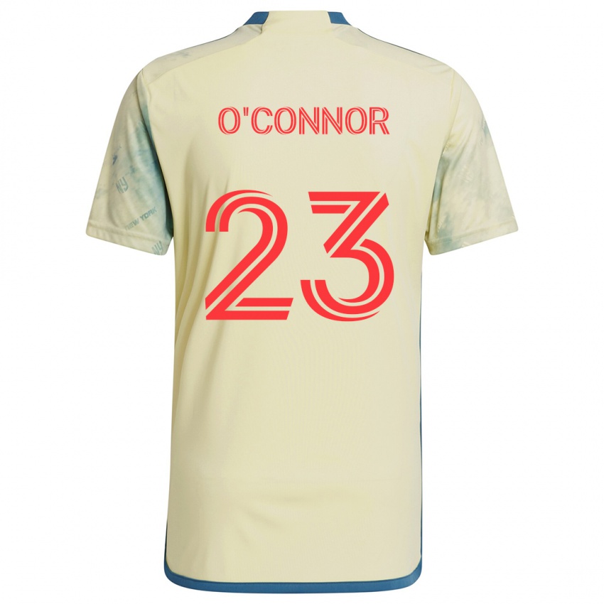 Herren Aidan O'connor #23 Gelb Rot Blau Heimtrikot Trikot 2024/25 T-Shirt Belgien