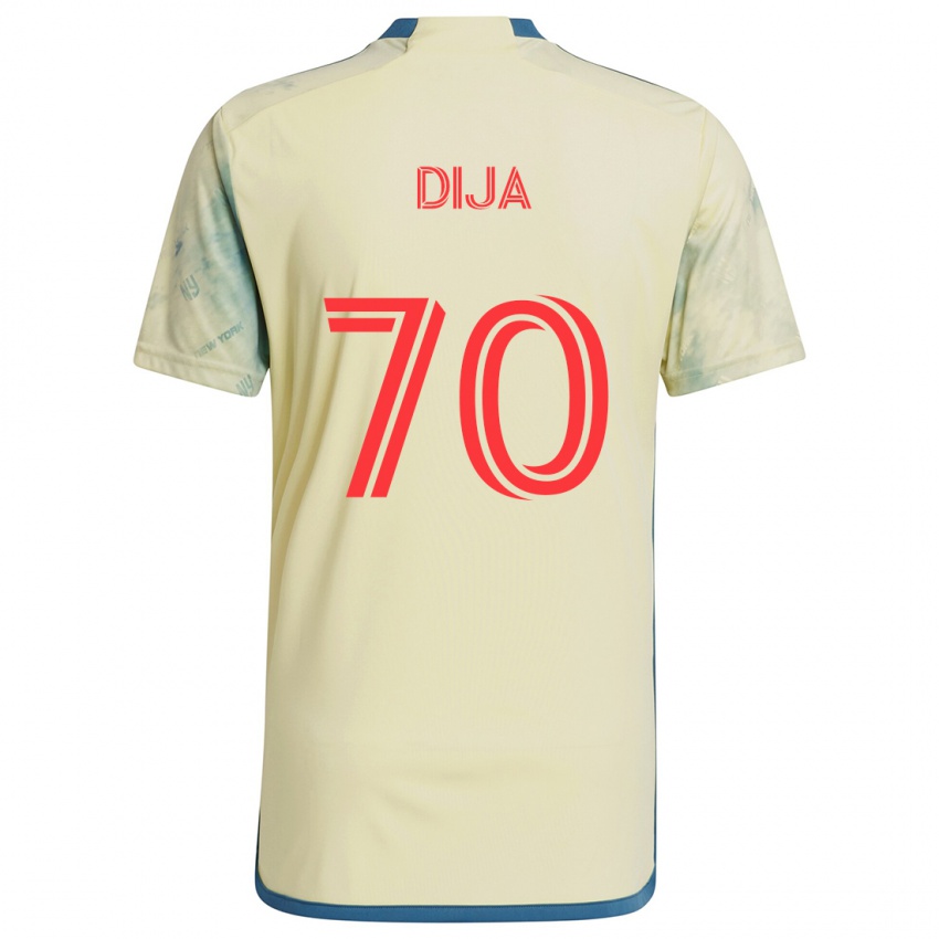 Heren Dija #70 Geel Rood Blauw Thuisshirt Thuistenue 2024/25 T-Shirt België