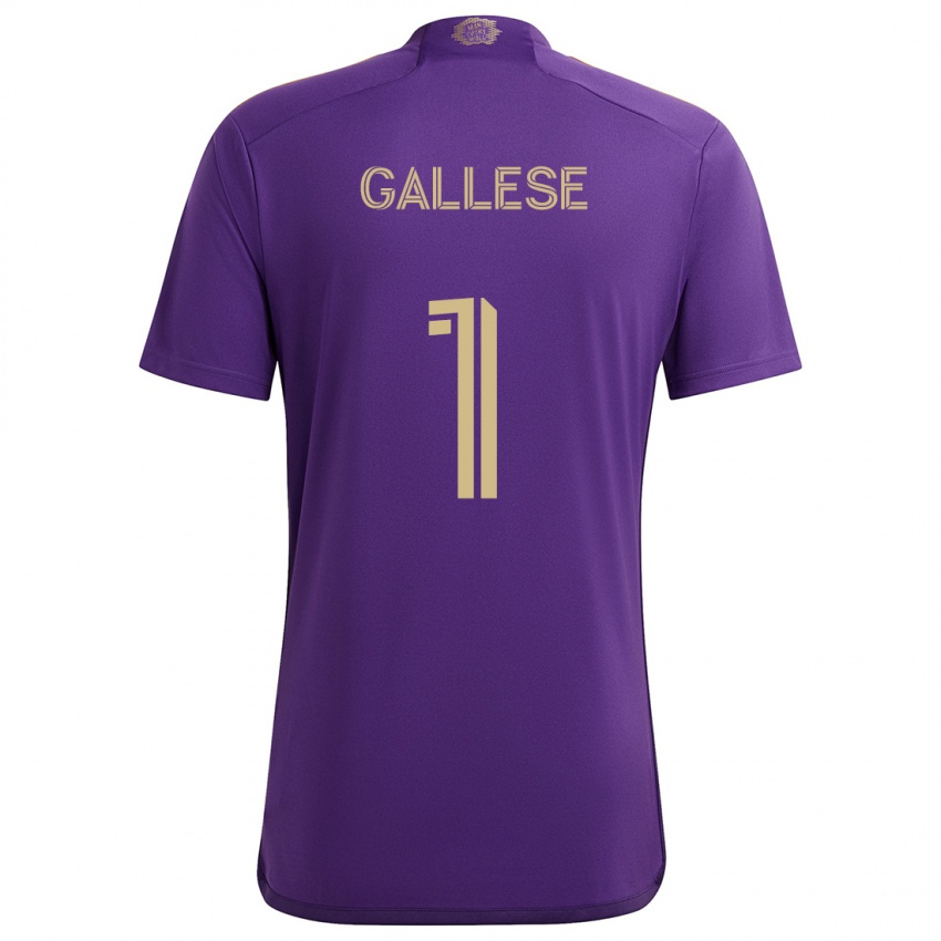 Herren Pedro Gallese #1 Lila Gelb Heimtrikot Trikot 2024/25 T-Shirt Belgien