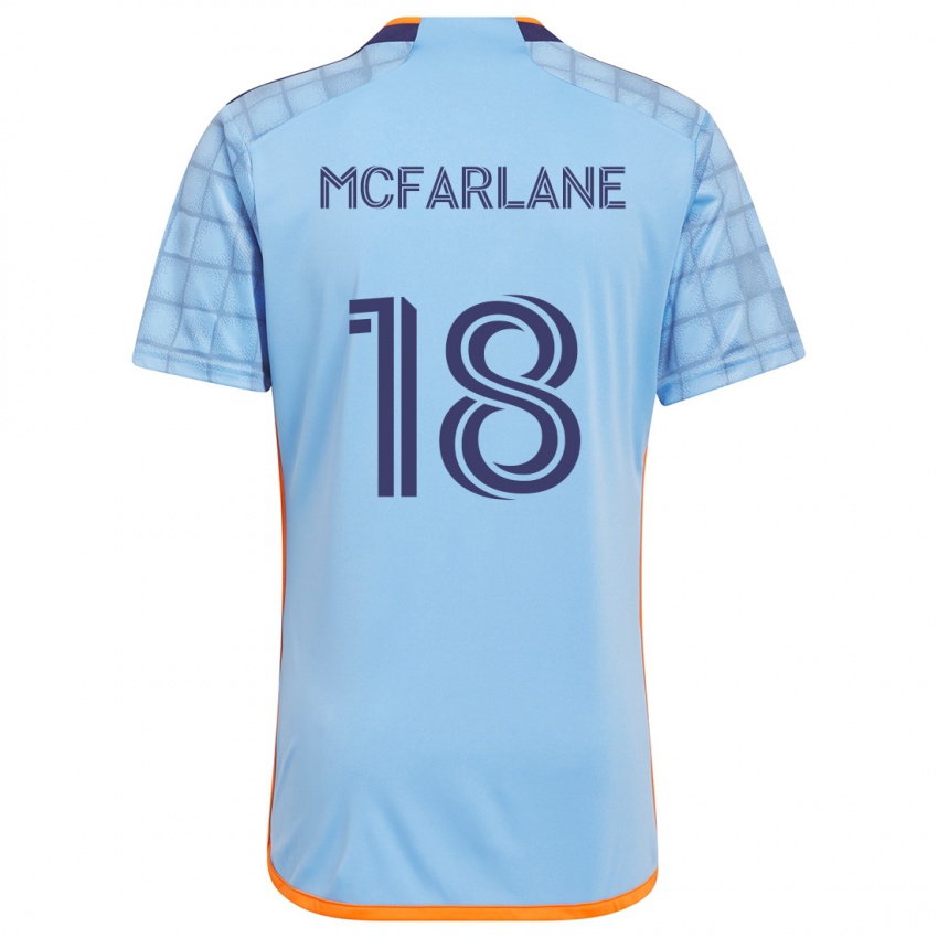 Heren Christian Mcfarlane #18 Blauw Oranje Thuisshirt Thuistenue 2024/25 T-Shirt België