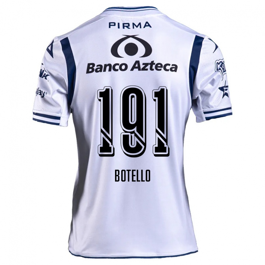 Heren Octavio Botello #191 Wit Marineblauw Thuisshirt Thuistenue 2024/25 T-Shirt België