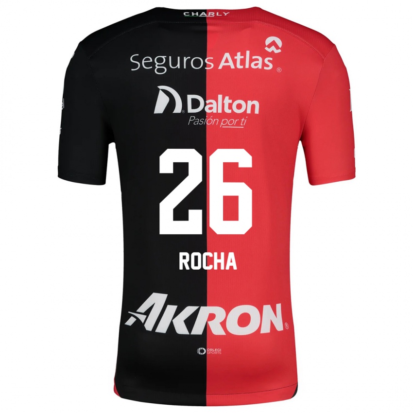 Herren Aldo Rocha #26 Rot Schwarz Heimtrikot Trikot 2024/25 T-Shirt Belgien