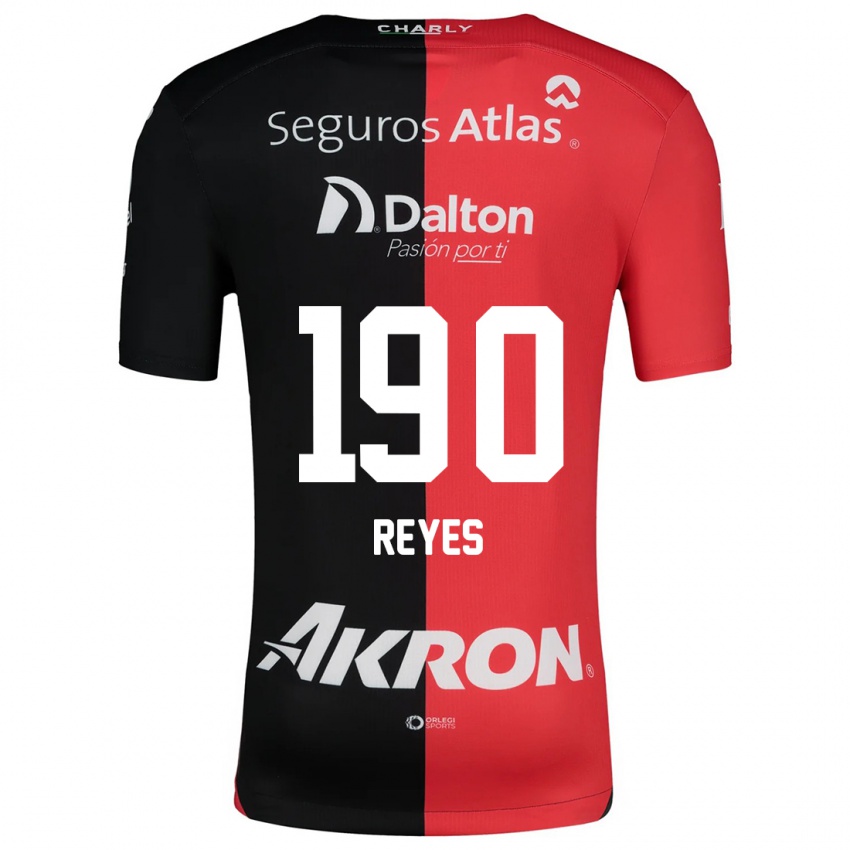 Herren Óscar Reyes #190 Rot Schwarz Heimtrikot Trikot 2024/25 T-Shirt Belgien