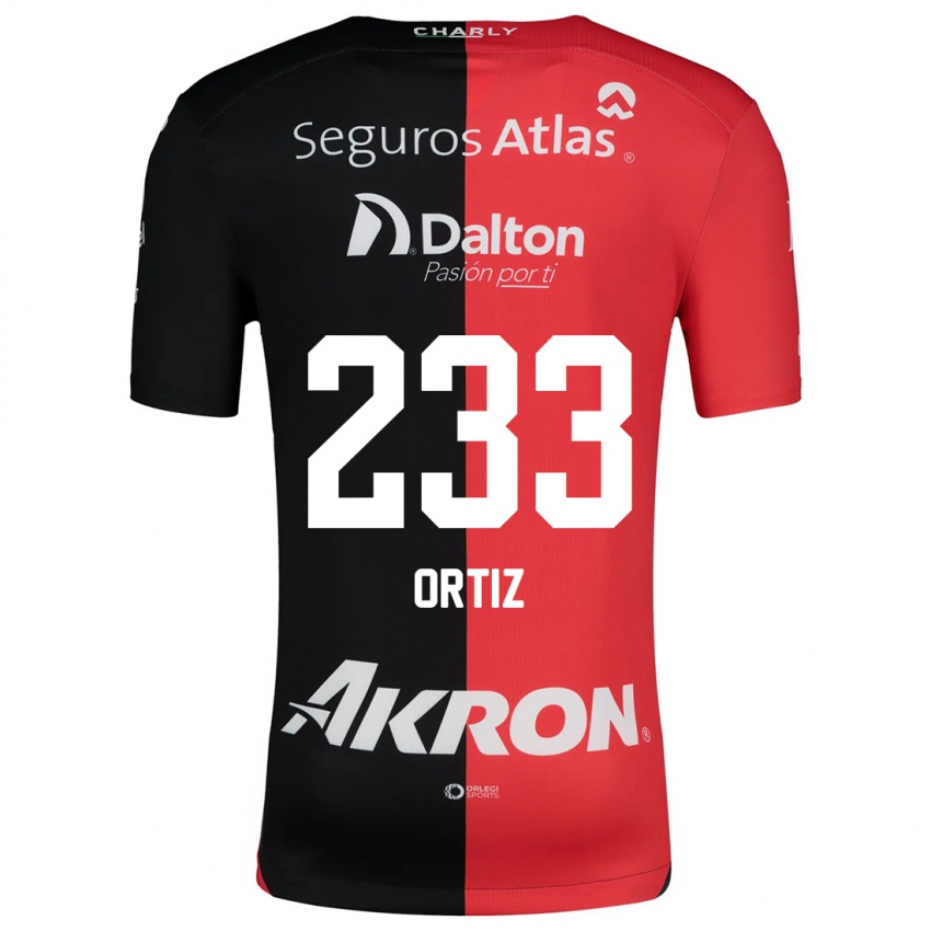 Herren Brandon Ortiz #233 Rot Schwarz Heimtrikot Trikot 2024/25 T-Shirt Belgien