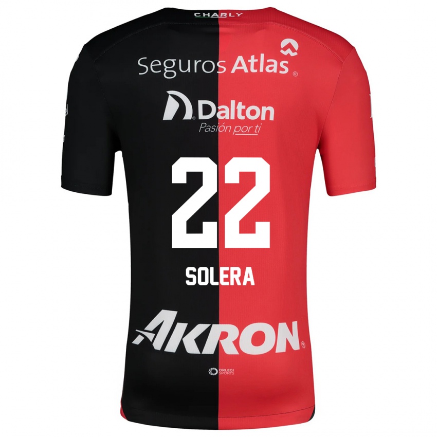 Heren Daniela Solera #22 Rood Zwart Thuisshirt Thuistenue 2024/25 T-Shirt België