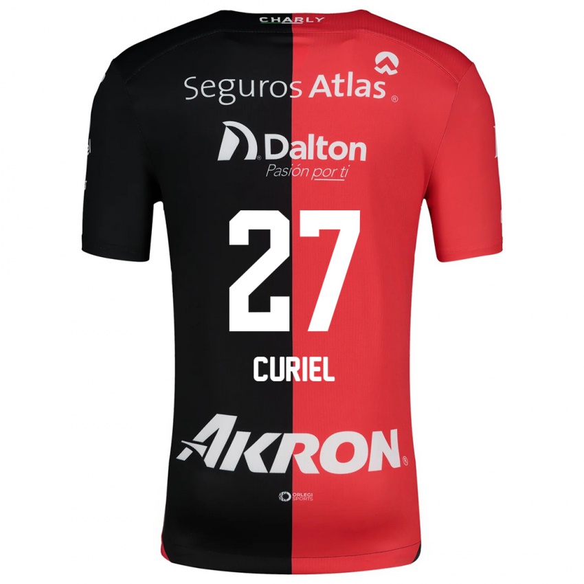 Herren Alexa Curiel #27 Rot Schwarz Heimtrikot Trikot 2024/25 T-Shirt Belgien