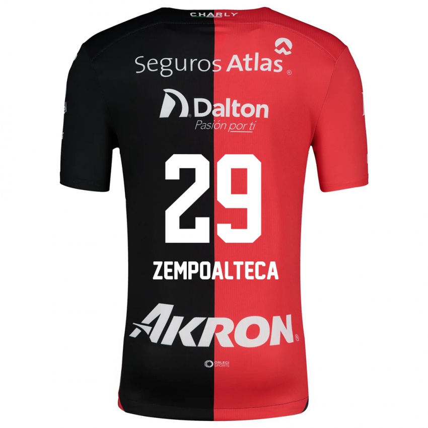 Heren Karla Zempoalteca #29 Rood Zwart Thuisshirt Thuistenue 2024/25 T-Shirt België