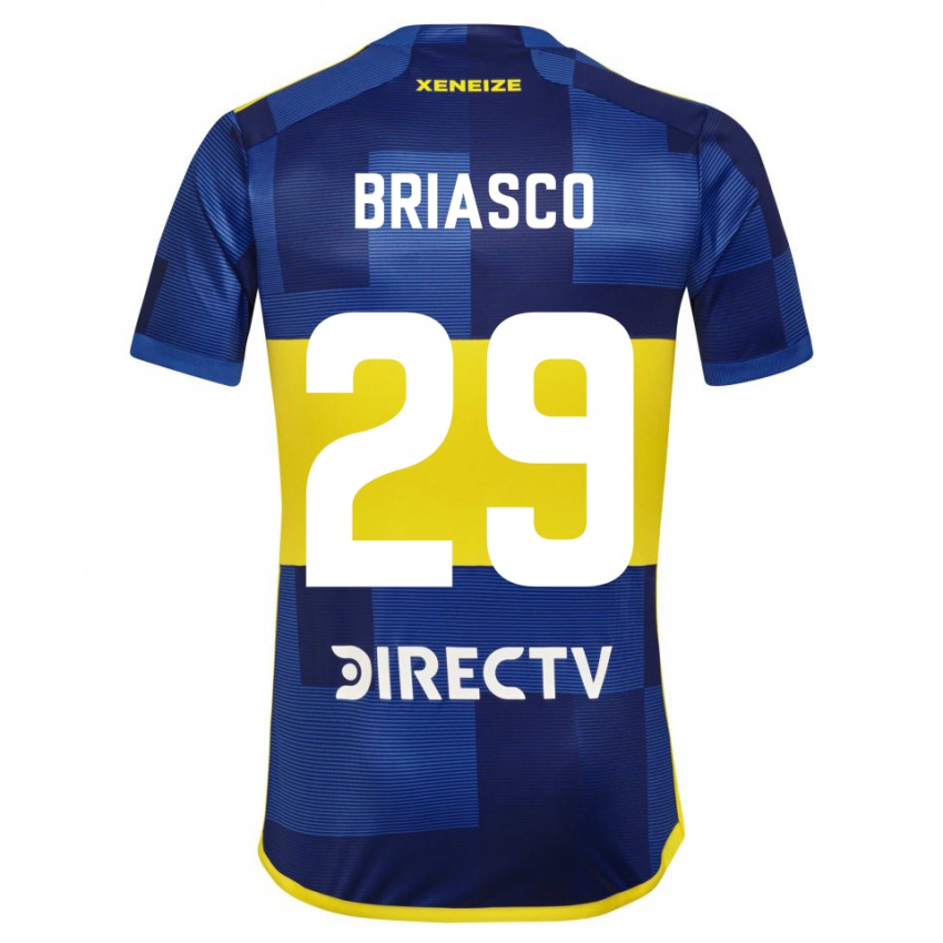 Homme Maillot Norberto Briasco #29 Bleu Jaune Tenues Domicile 2024/25 T-Shirt Belgique