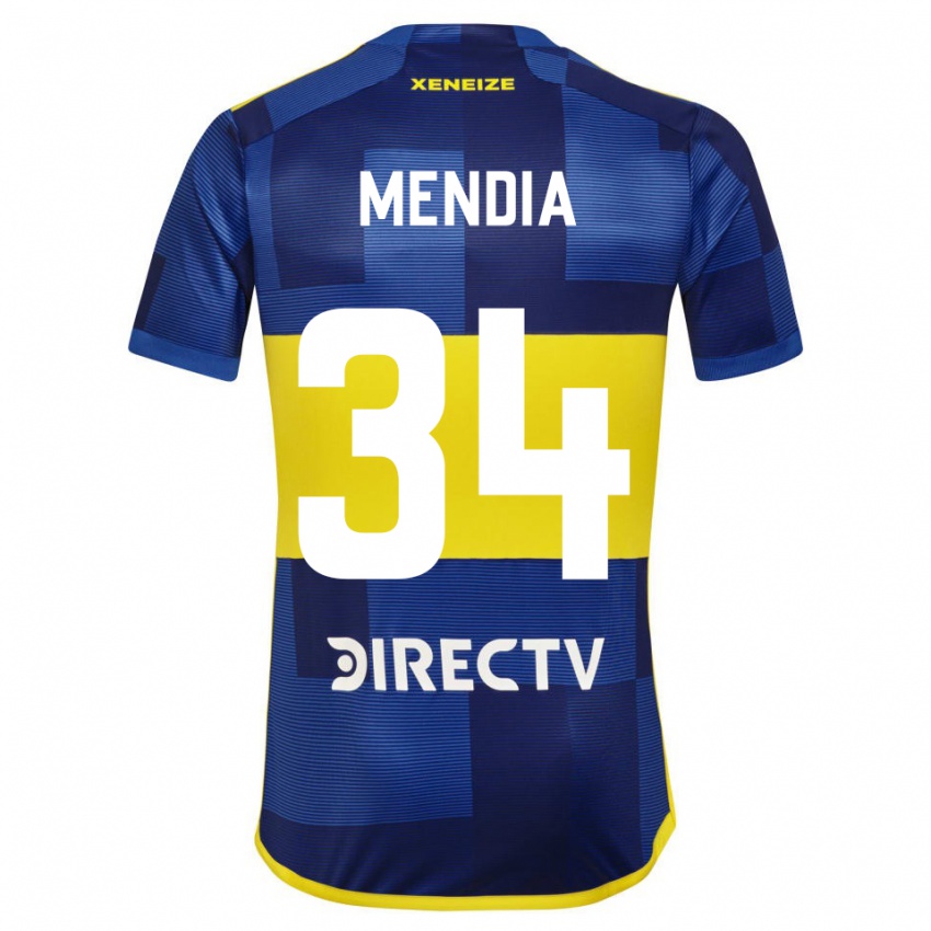 Herren Mateo Mendia #34 Blau Gelb Heimtrikot Trikot 2024/25 T-Shirt Belgien