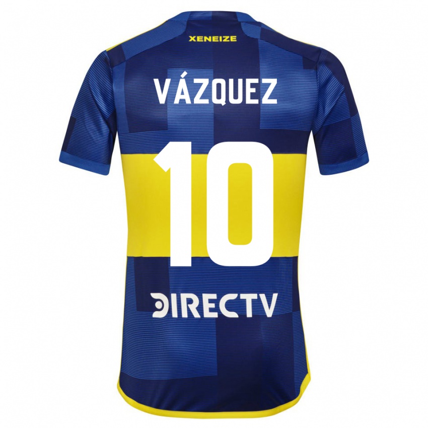 Herren Lucas Vázquez #10 Blau Gelb Heimtrikot Trikot 2024/25 T-Shirt Belgien