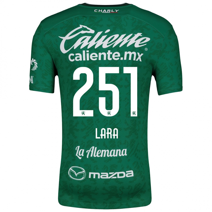 Homme Maillot Tristán Lara #251 Vert Blanc Tenues Domicile 2024/25 T-Shirt Belgique