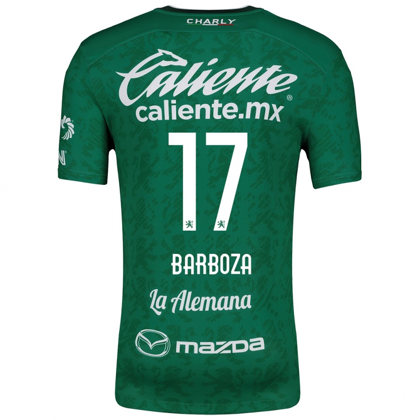 Homme Maillot Marypaz Barboza #17 Vert Blanc Tenues Domicile 2024/25 T-Shirt Belgique