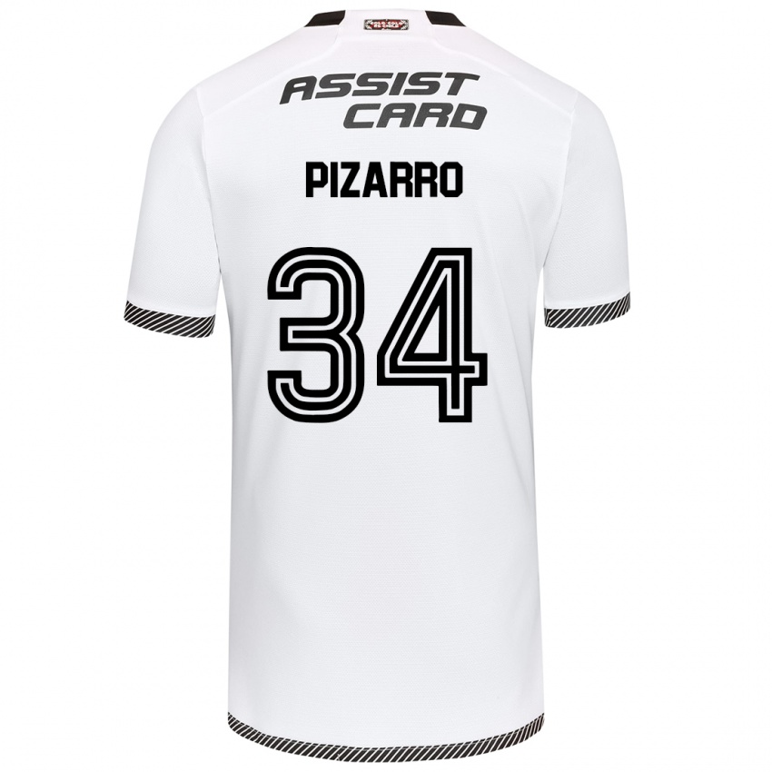 Heren Vicente Pizarro #34 Wit Zwart Thuisshirt Thuistenue 2024/25 T-Shirt België