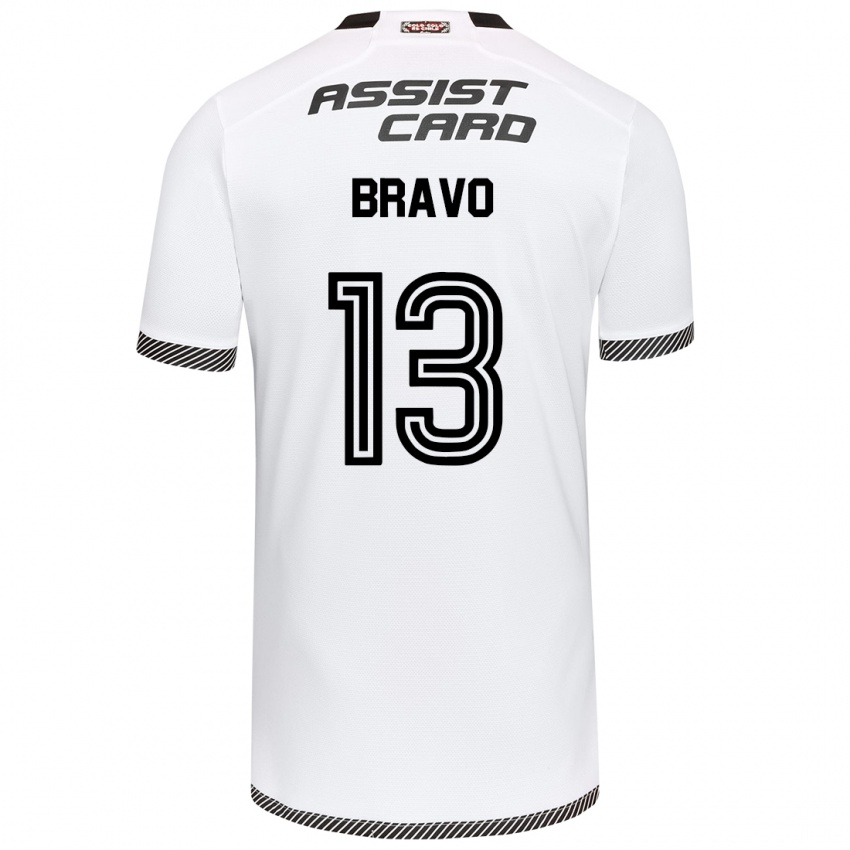 Heren Santiago Bravo #13 Wit Zwart Thuisshirt Thuistenue 2024/25 T-Shirt België