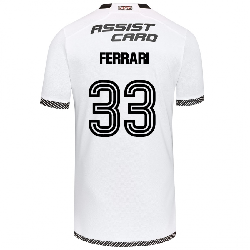 Heren Matías Ferrari #33 Wit Zwart Thuisshirt Thuistenue 2024/25 T-Shirt België