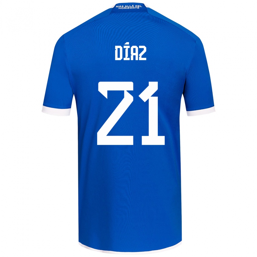 Heren Marcelo Díaz #21 Blauw Wit Thuisshirt Thuistenue 2024/25 T-Shirt België