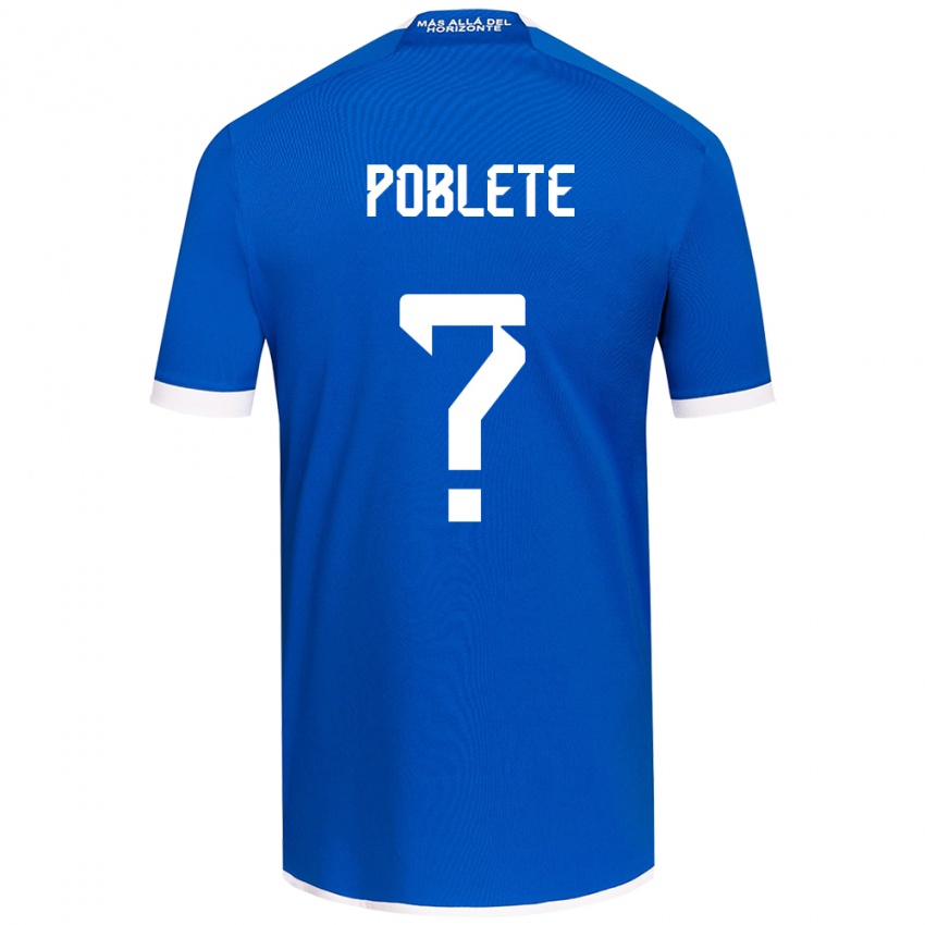 Heren José Poblete #0 Blauw Wit Thuisshirt Thuistenue 2024/25 T-Shirt België